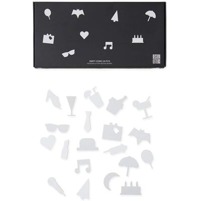 Set di Design Letters Bianco - Set decorativo di lettere e icone - 20203109 Set di Design Letters Bianco - Set decorativo di lettere e icone - 20203109