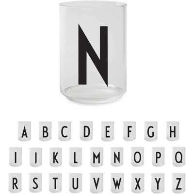 Vaso de Diseño Letras - Personaliza con A-Z - Cristalería Vaso de Diseño Letras - Personaliza con A-Z - Cristalería