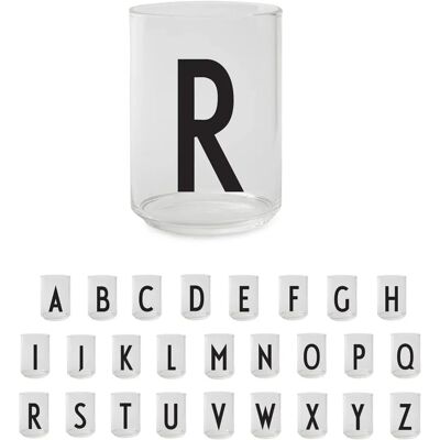 Design Letters Glas met Letter A - Drinkware Design Letters Glas met Letter A - Drinkware