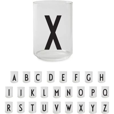 Design Letters Glass - A-Z - Drikkeglass - Modern Skandinavisk Design Design Letters Glass - A-Z - Drikkeglass - Modern Skandinavisk Design