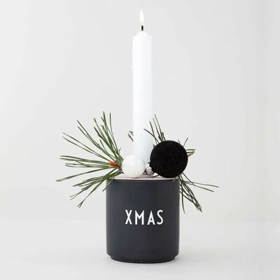 Design Letters Kopp Svart - Jul - Porcelain Design Letters Kopp Svart - Jul - Porcelain