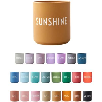Design Letters Porcelenskrus - Sunshine - One Size - Krus Design Letters Porcelenskrus - Sunshine - One Size - Krus