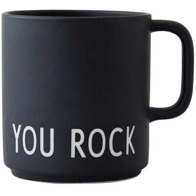 Design Letters Svart You Rock Mugg - Kopp - 10101008BK Design Letters Svart You Rock Mugg - Kopp - 10101008BK
