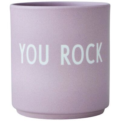 Design Letters You Rock Rosa Mugg - Kopp Design Letters You Rock Rosa Mugg - Kopp