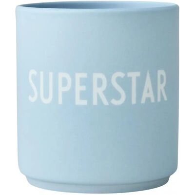 Design Letters Mug Ljusblå - Mug - Favourite Cups - Superstar Design Letters Mug Ljusblå - Mug - Favourite Cups - Superstar