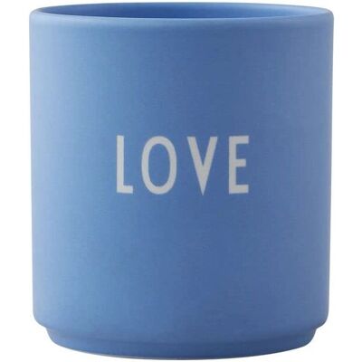 Design Letters Mugg Himmelblå - Love - Favorit - Unisex Design Letters Mugg Himmelblå - Love - Favorit - Unisex