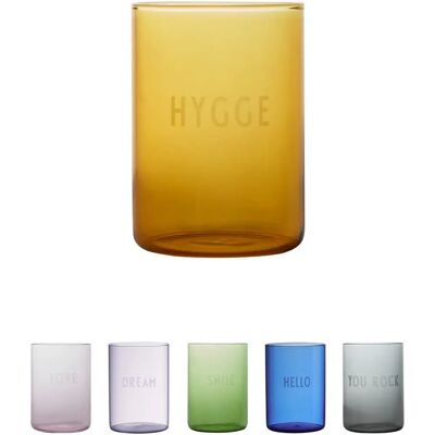 Design Letters AJ Favourite Sukkerbrunt Drikkeglass - Hygge Design Letters AJ Favourite Sukkerbrunt Drikkeglass - Hygge