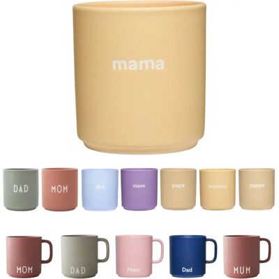 Design Letters Kopp - Beige - Rund - Klassisk - Arne Jacobsen - 8cm Design Letters Kopp - Beige - Rund - Klassisk - Arne Jacobsen - 8cm