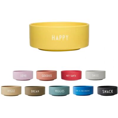 Design Letters Gul Unisex Skål - Snack Design Letters Gul Unisex Skål - Snack