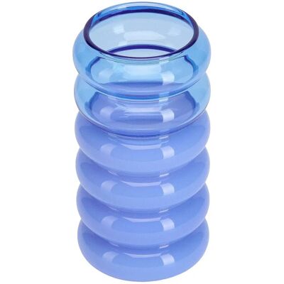 Design Letters Bubble Vasen & Lysestake - 13,5cm - Blå Design Letters Bubble Vasen & Lysestake - 13,5cm - Blå