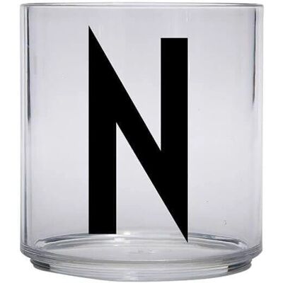 Vit Design Letters Mugg - N - Personligt Dryckesglas Vit Design Letters Mugg - N - Personligt Dryckesglas