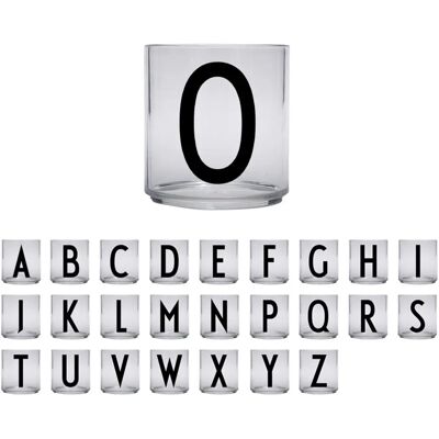 Design Letters Vit Mugg - O - Personligt Dricksglas Design Letters Vit Mugg - O - Personligt Dricksglas