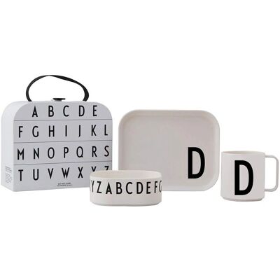 Design Letters Hvitt Servise - Klassisk Koffert Design Letters Hvitt Servise - Klassisk Koffert