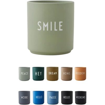 Design Letters Kopp Grønn Smil - Kopp - Kopp - Favorittkopper Design Letters Kopp Grønn Smil - Kopp - Kopp - Favorittkopper