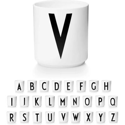 Design Letters Kopp med Bokstaver - Kopp i Porcelengods - Svart Design Letters Kopp med Bokstaver - Kopp i Porcelengods - Svart