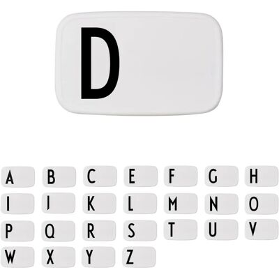 Design Letters Lunchbox D - Matboks med bokstaven D fra AJ Vintage ABC Design Letters Lunchbox D - Matboks med bokstaven D fra AJ Vintage ABC
