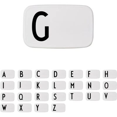 Design Letters Hvitt Matboks - Barnevennlig BPA Fri Holdbar Design Letters Hvitt Matboks - Barnevennlig BPA Fri Holdbar