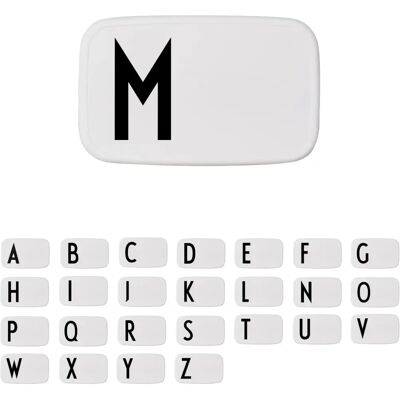 Design Letters M Matboks - Lunchbox Design Letters M Matboks - Lunchbox