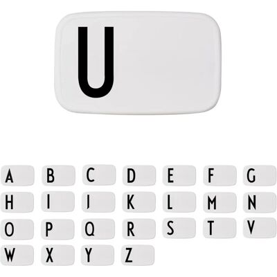 Design Letters U Lunchbox - Lunsjboks med bokstav U Design Letters U Lunchbox - Lunsjboks med bokstav U