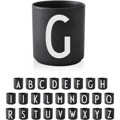 Design Letters svarte bokstavkrus - Krus Design Letters svarte bokstavkrus - Krus