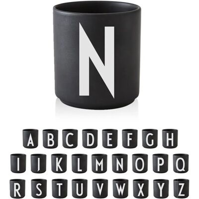 Design Letters AJ Kopp - Svart Porcelen Design Letters AJ Kopp - Svart Porcelen