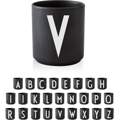 Design Letters AJ Svart kopp med V Design Letters AJ Svart kopp med V