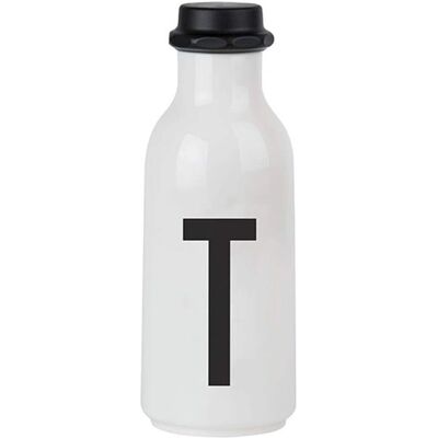 Design Letters Wit/Zwart 500ml Waterfles - Waterfles Design Letters Wit/Zwart 500ml Waterfles - Waterfles