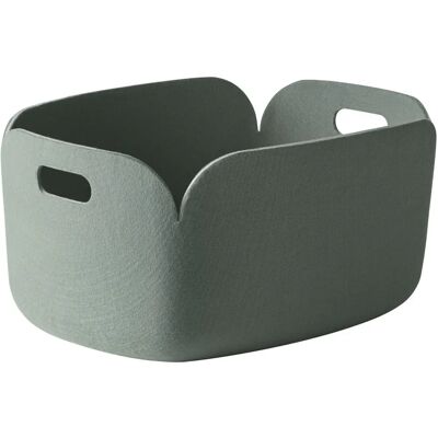 Cestino Restore Muuto Verde Oliva - Cestino di stoccaggio Cestino Restore Muuto Verde Oliva - Cestino di stoccaggio