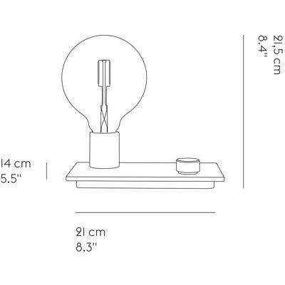 Muuto Control Rød Bordlampe - Moderne Dimmbar Belysning Muuto Control Rød Bordlampe - Moderne Dimmbar Belysning