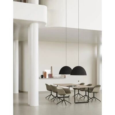Muuto Sotto la Campana Lampada a sospensione Acustica Ø55cm Bianco Melange - Lampada a sospensione Muuto Sotto la Campana Lampada a sospensione Acustica Ø55cm Bianco Melange - Lampada a sospensione