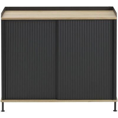 Muuto Enfold Sideboard - 100x45 - Noir & Chêne - Buffet - Publicité Muuto Enfold Sideboard - 100x45 - Noir & Chêne - Buffet - Publicité