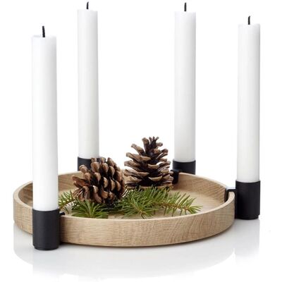 Applicata Luna Lysestake - Nordisk design, justerbar, svart Applicata Luna Lysestake - Nordisk design, justerbar, svart