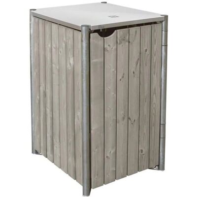 HIDE Pojemnik do przechowywania - Szary Stal Drewno - 70x116x81cm - Pojemnik do przechowywania HIDE Pojemnik do przechowywania - Szary Stal Drewno - 70x116x81cm - Pojemnik do przechowywania