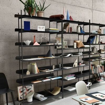 Système d'étagères Compile blanc Muuto - Système d'étagères - Publicité Système d'étagères Compile blanc Muuto - Système d'étagères - Publicité