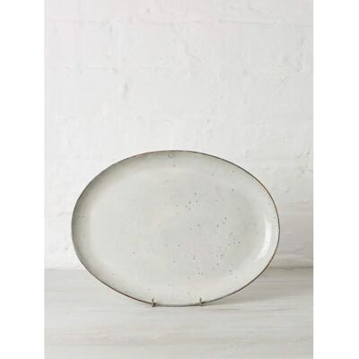 Broste Copenhagen Nordic Sand Oval Plate - 35cm Broste Copenhagen Nordic Sand Oval Plate - 35cm