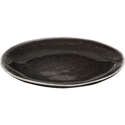 Broste Copenhagen Nordic Coal Dessert Plate - Cerámica hecha a mano, negro, 20cm Broste Copenhagen Nordic Coal Dessert Plate - Cerámica hecha a mano, negro, 20cm