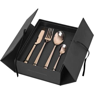Set de Cubiertos Broste Copenhagen Hune - Acero Inoxidable - Cobre Oscuro - 16 pzas Set de Cubiertos Broste Copenhagen Hune - Acero Inoxidable - Cobre Oscuro - 16 pzas