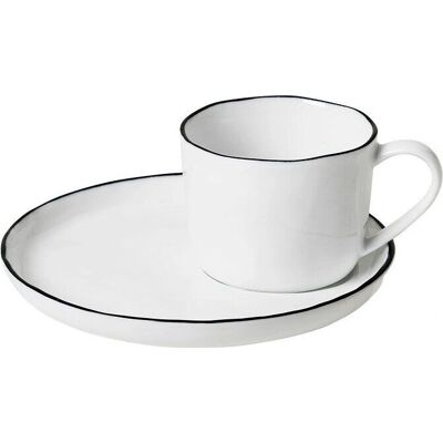 Broste Copenhagen Salt Kaffekopp med underfat - Kopp med underfat Broste Copenhagen Salt Kaffekopp med underfat - Kopp med underfat