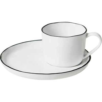 Broste Copenhagen Salero Taza de café con platillo - Taza con platillo Broste Copenhagen Salero Taza de café con platillo - Taza con platillo