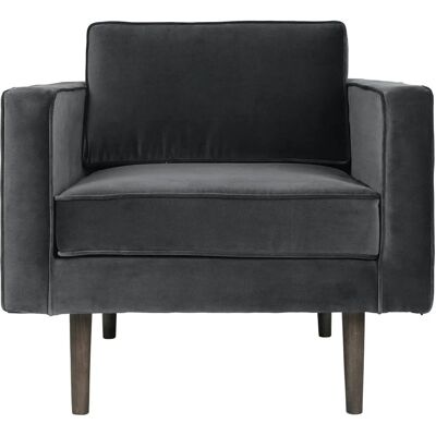 Broste Copenhagen Wind Armchair - Velours / Magnet - Design Scandinave - Publicité Broste Copenhagen Wind Armchair - Velours / Magnet - Design Scandinave - Publicité