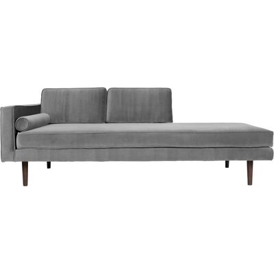 Broste Copenhagen Wind Chaise Longue - Velluto/Tweed - Sinistra Broste Copenhagen Wind Chaise Longue - Velluto/Tweed - Sinistra