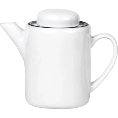 Broste Copenhagen Salt Tekanne - Håndlaget porselen 1,3L Hvit & Svart Broste Copenhagen Salt Tekanne - Håndlaget porselen 1,3L Hvit & Svart