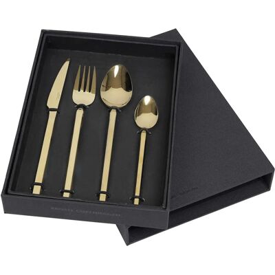 Broste Copenhagen Set di Posate Oro Rosa 4 Pezzi - Posate Broste Copenhagen Set di Posate Oro Rosa 4 Pezzi - Posate