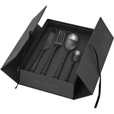 Broste Copenhagen Hune Bestikksett - 4 stk - Svart - Rustfritt stål Broste Copenhagen Hune Bestikksett - 4 stk - Svart - Rustfritt stål