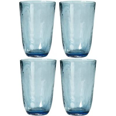 Broste Copenhagen Glassware med uregelmessig støpt glassstruktur - 4 stk Broste Copenhagen Glassware med uregelmessig støpt glassstruktur - 4 stk