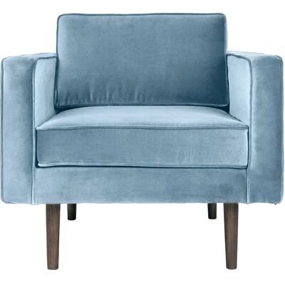 Fauteuil Wind de Broste Copenhagen - Bleu Pastel - Velours / Design Danois Géométrique - Publicité Fauteuil Wind de Broste Copenhagen - Bleu Pastel - Velours / Design Danois Géométrique - Publicité