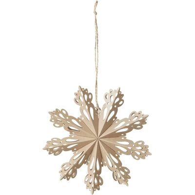 Decorazione natalizia Snowflake di Broste Copenhagen - Ø 15 cm - Carta Decorazione natalizia Snowflake di Broste Copenhagen - Ø 15 cm - Carta
