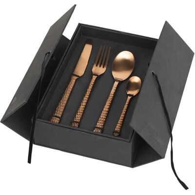 Broste Copenhagen Hune Bestickset - 16 delar - Rostfritt stål - Koppar Broste Copenhagen Hune Bestickset - 16 delar - Rostfritt stål - Koppar
