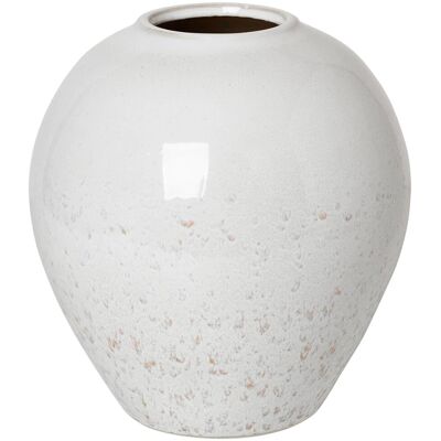 Broste Copenhagen Ingrid White Handmade Ceramic Vase - Vase Broste Copenhagen Ingrid White Handmade Ceramic Vase - Vase