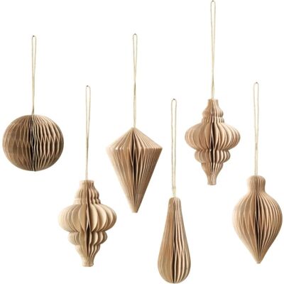 Broste Copenhagen Model: Christmas Mix Decorations - Set of 6 Broste Copenhagen Model: Christmas Mix Decorations - Set of 6
